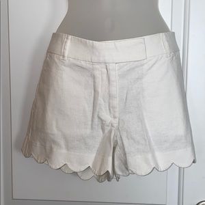 NWT J CREW FACTORY scalloped hem short size 8
